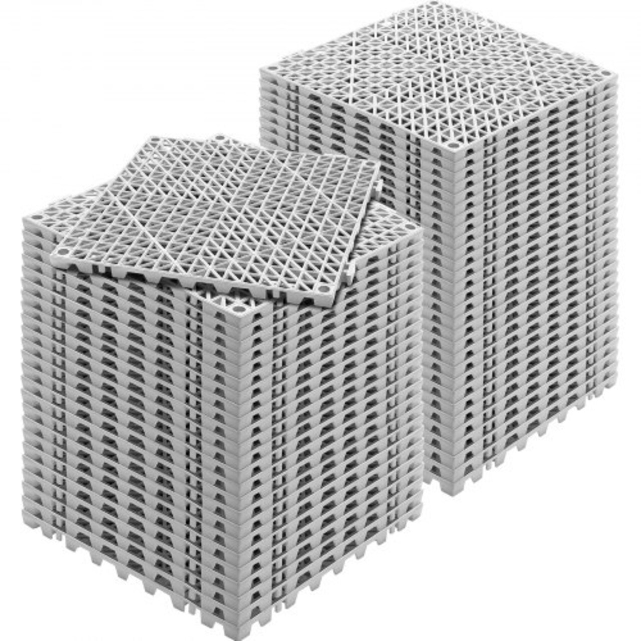 PVC Interlocking Floor Tiles, Non-Slip Drainage Tiles for Bathroom, Kitchen, Pool